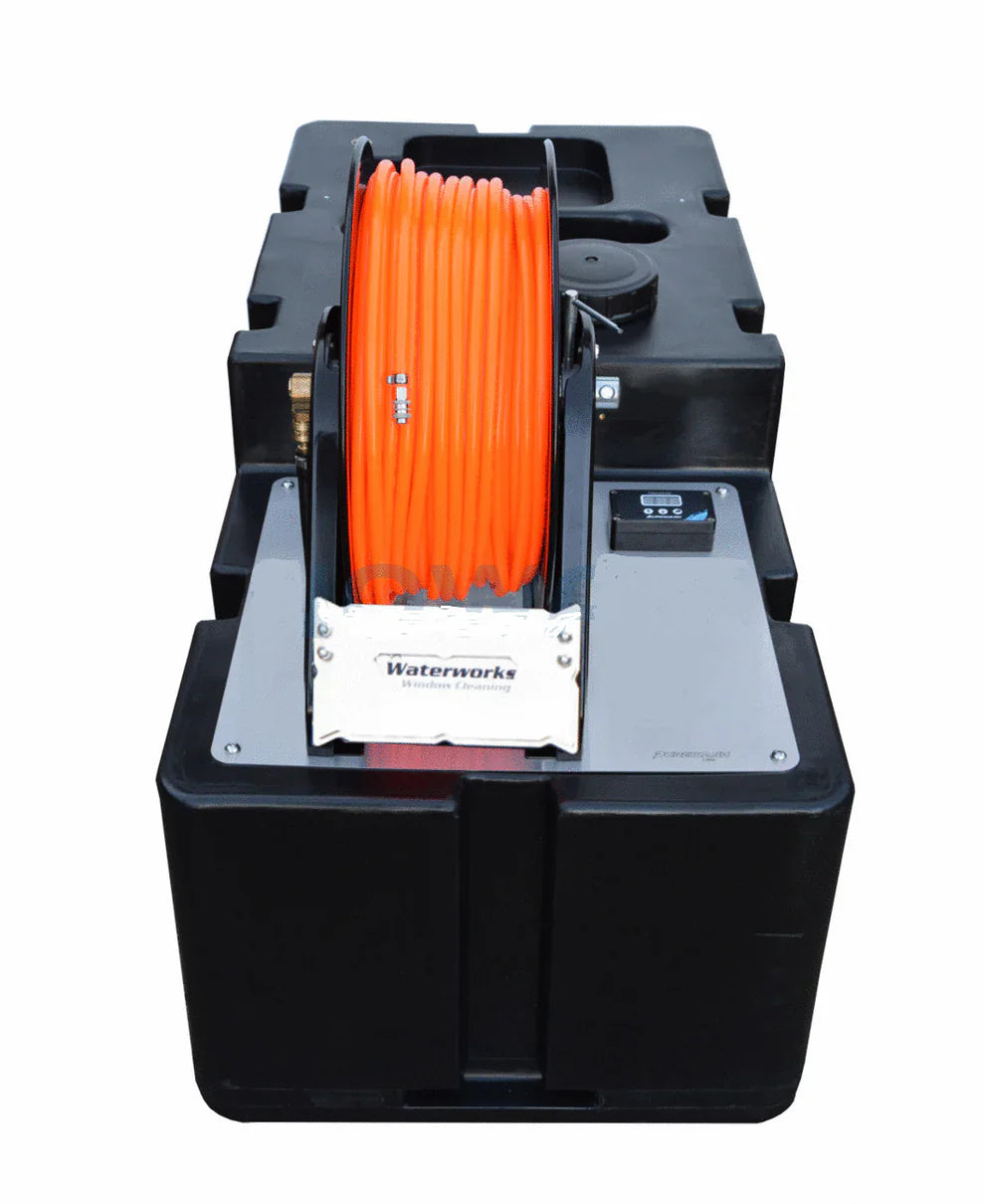 Sådan bruger du et 400 Liter rent-vands distributions anlæg Interlock PW edition