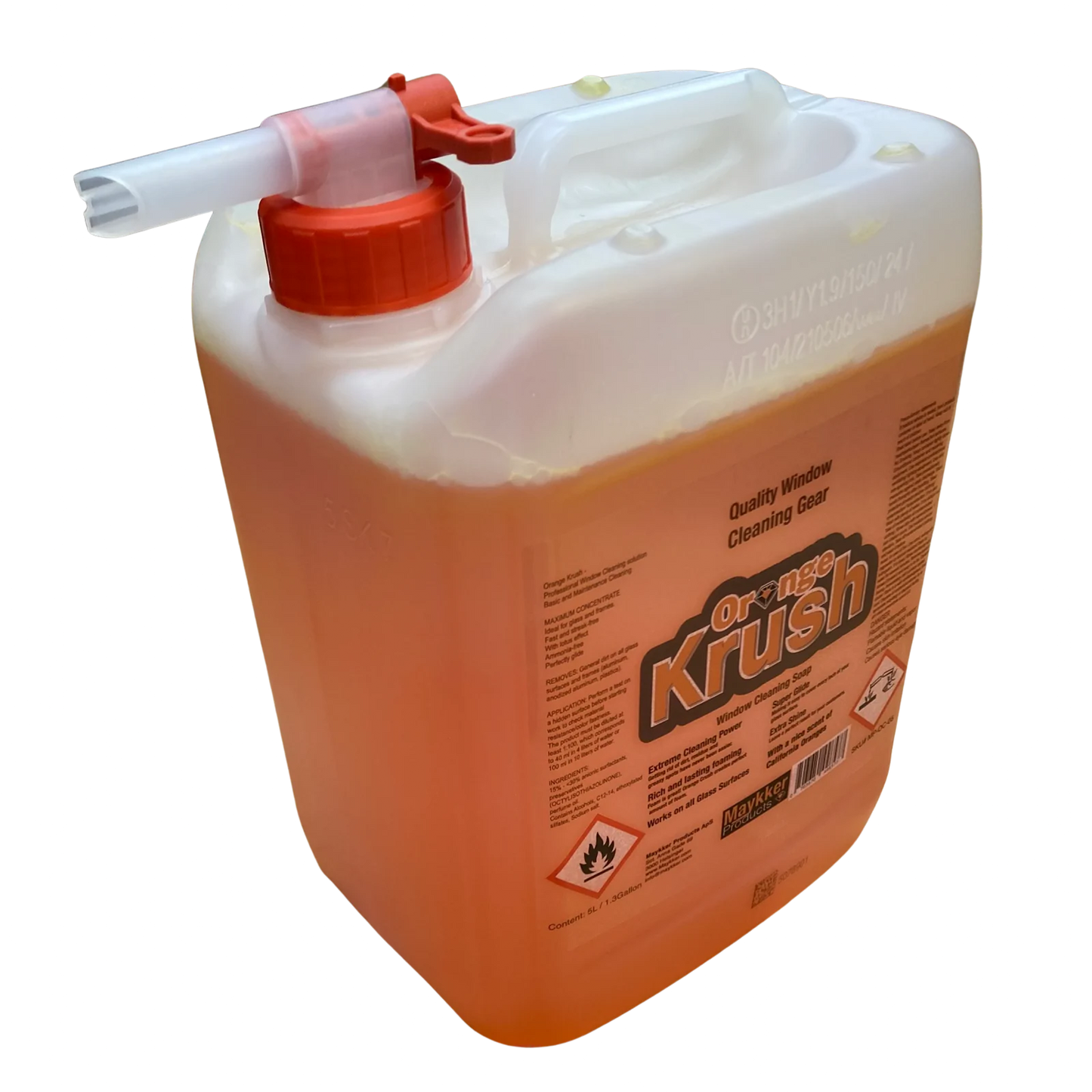 MAYKKER OrangeKrush professionel vinduespudsersæbe 5l