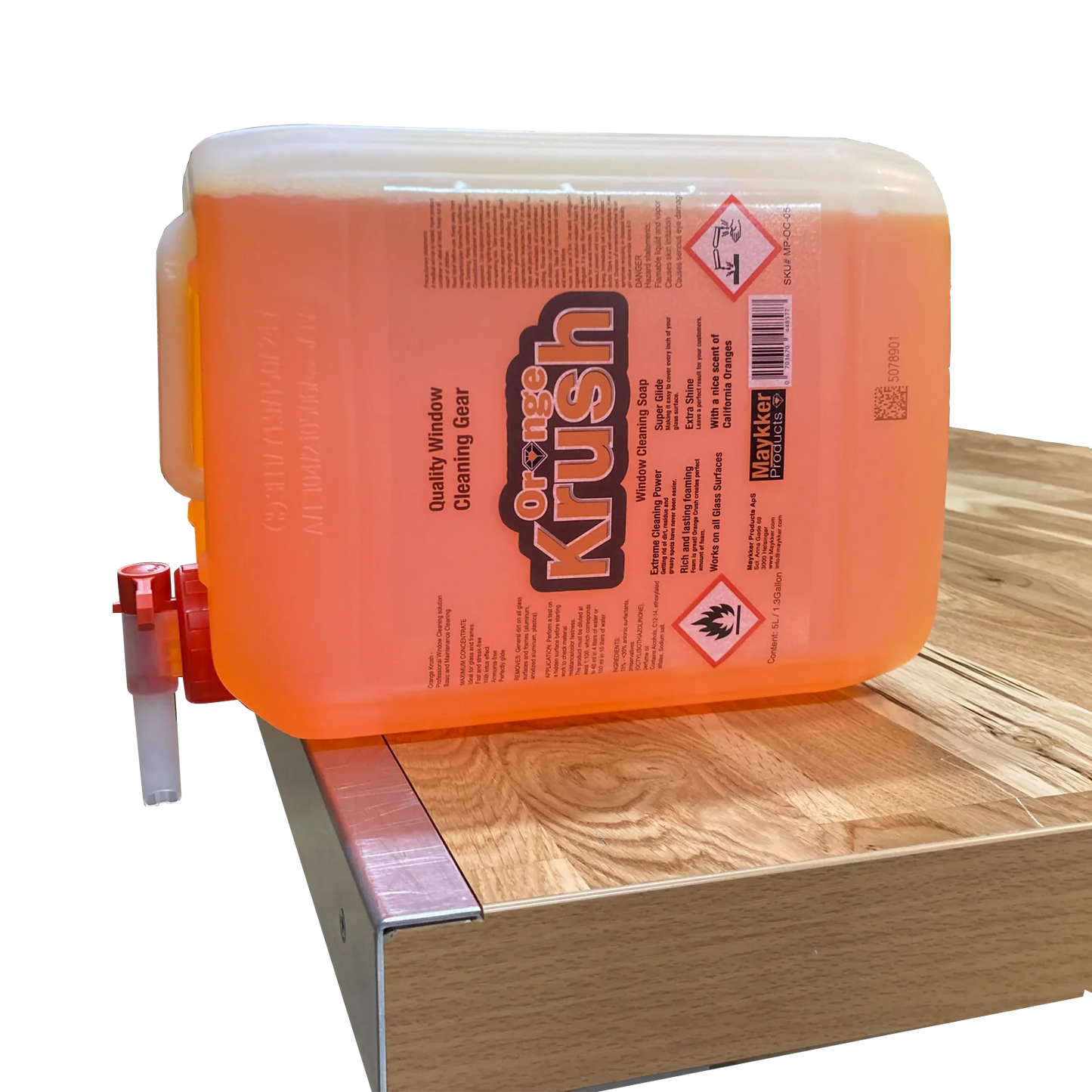 MAYKKER OrangeKrush professionel vinduespudsersæbe 5l