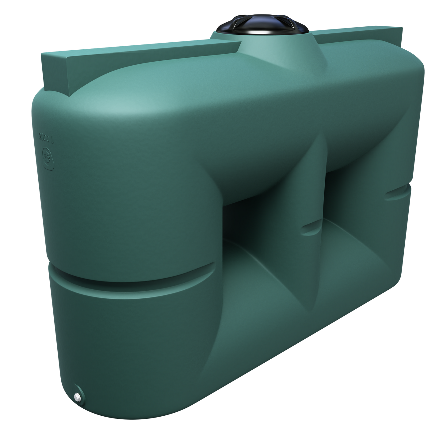 2000 liter rumopdelt transporttank, drikkevandstank