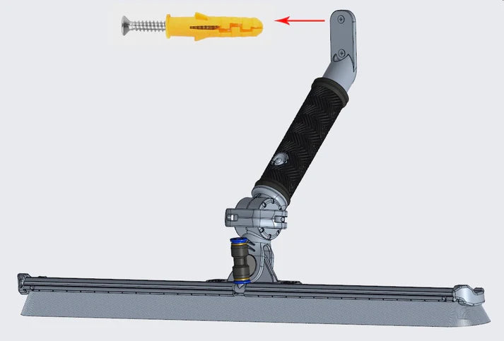 RADIAL Børsteholder til vægmontering