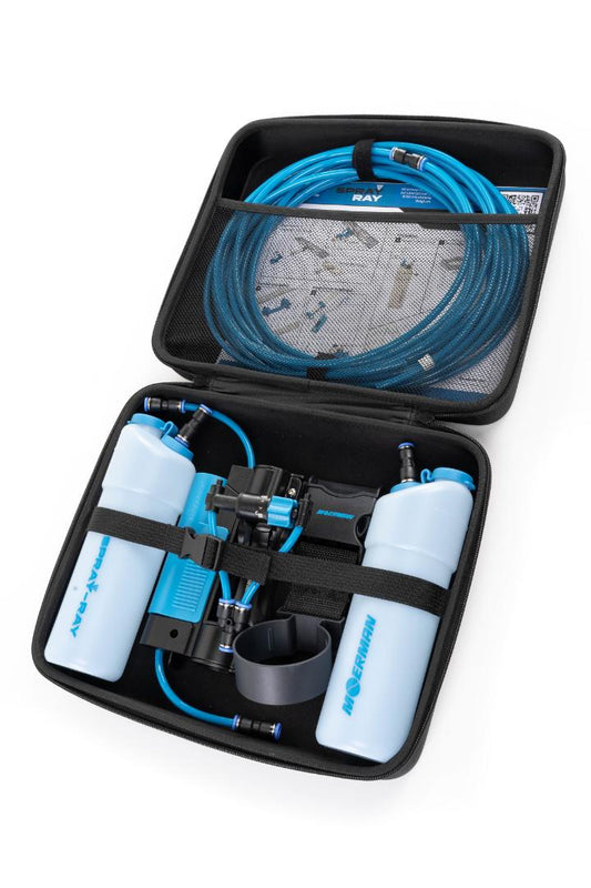 Spray-Ray indvendig vinduespudsning-kit til teleskopstang