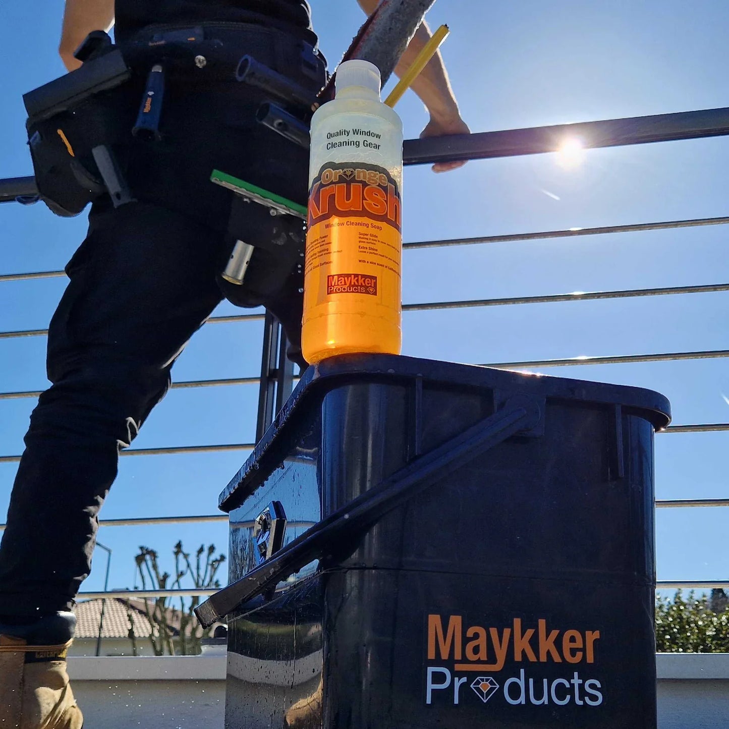 MAYKKER OrangeKrush professionel vinduespudsersæbe