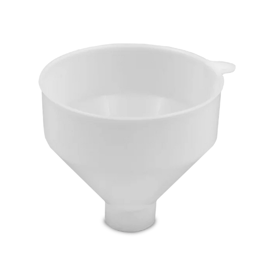 Tragt til påfyldning af ionbyttermasse granulat