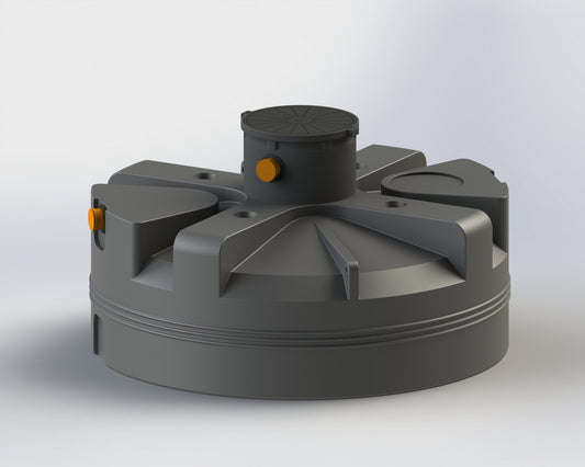 Vandtank 3000 liter til underjordisk installation