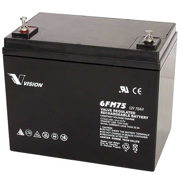 12 volt 55Ah AGM forbrugsbatteri