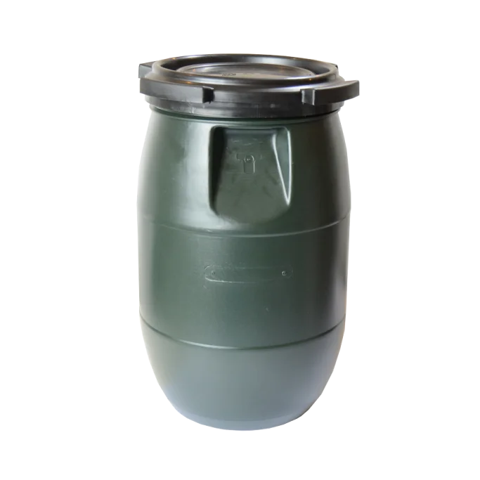 Lufttæt beholder til opbevaring af ionbytter granulat