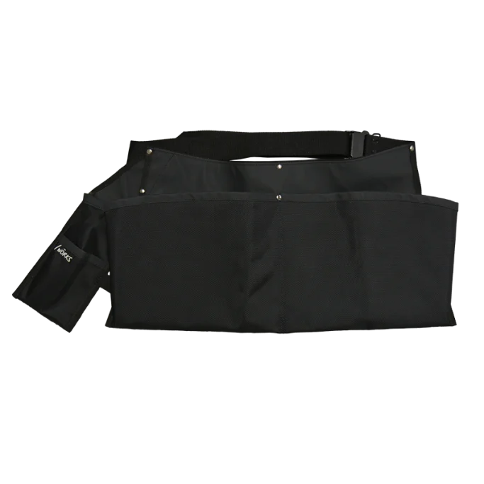 Mulepose med 2 lommer og bælte sort
