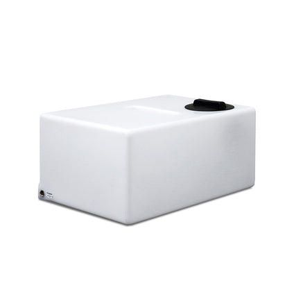 210 liter flad tankandtank til opbevaring og transport af flydende væsker, som f.eks. rent vand eller diesel.