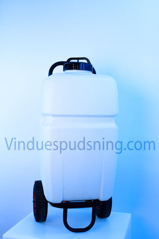 mobile trolley vandvogn -trolly vandvogn til vindues-vask, sprøjtning og imprægnering  ultrarent vands trolley-vogn 35 liter trolly vandvogn med hjul, pumpe, gelbatteri 35 liter trolly vandvogn