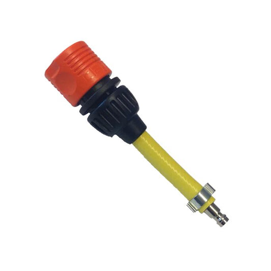 Adapter fra microbore-han til Gardena-type hun