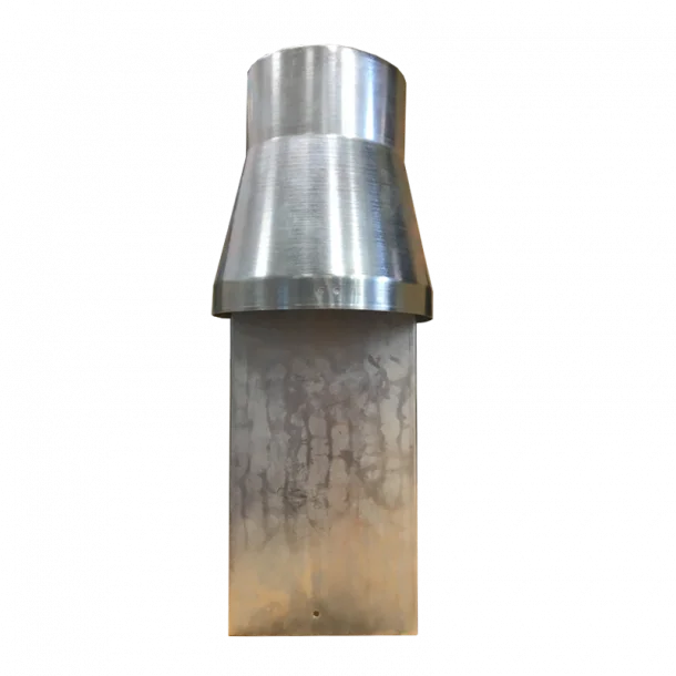 Hotbox udstødnings røgafgang firkant/rund ø120mm