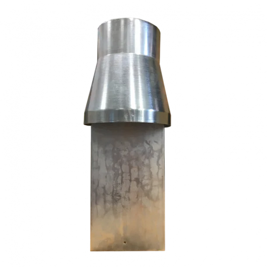 Hotbox udstødnings røgafgang firkant/rund ø120mm