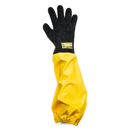 Kemikaliebeskyttelseshandsker arbejds vinterhandsker joka jokahold 35 pvc grip gule