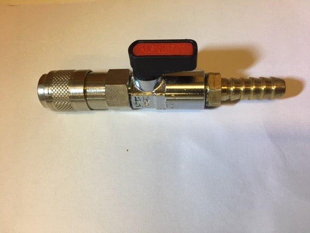 Microbore hunkobling tænd/sluk med slangesamler