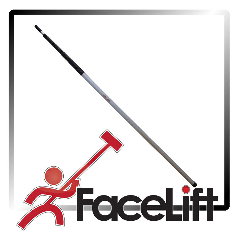 Renegade FaceLift 9 meter Glasfiber Facelift vandførende teleskopstænger pole-systems-vandførende hybrid kulfibe Neon 22 Neon 45 FaceLift Renegade Micro2 meter Aluminium Teleskopstang Den nemmeste teleskopstang at udslå og sammenfolde, med de gode kraftige FlipLoc klemmer.Stærk som bare pokker - til en lav pris. 5 Sektioner - op til 3,5 meter nåhøjde ! FaceLift Renegade - en god begynderstang til et lavt budget. Leveres med: 5mm sort vandslange.