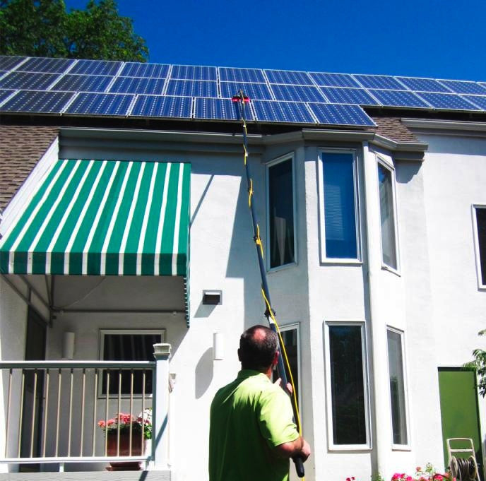 Rengøringssæt Hybrid med vand til solcelleanlæg