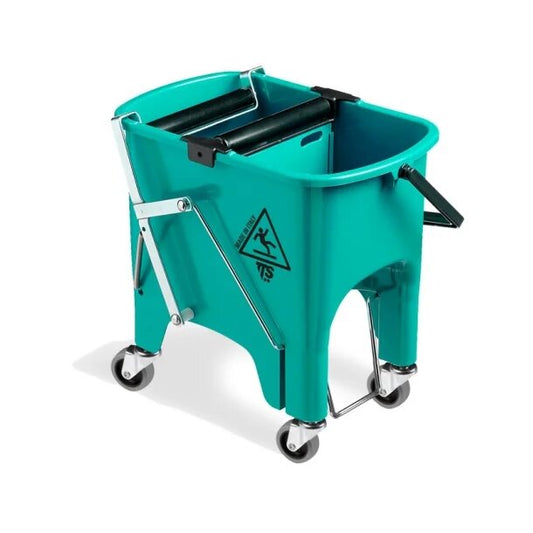 Moppespand 15 liter med rullepresse og hjul