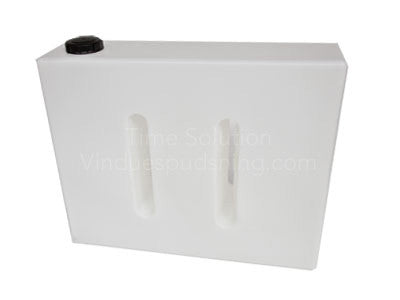 Vandtank rumopdelt lodret 400 Liter L125cmxB36cmxH101cm