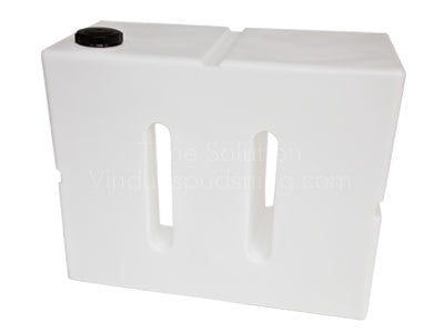 650 liter Vandtank rumopdelt vandret plast tank