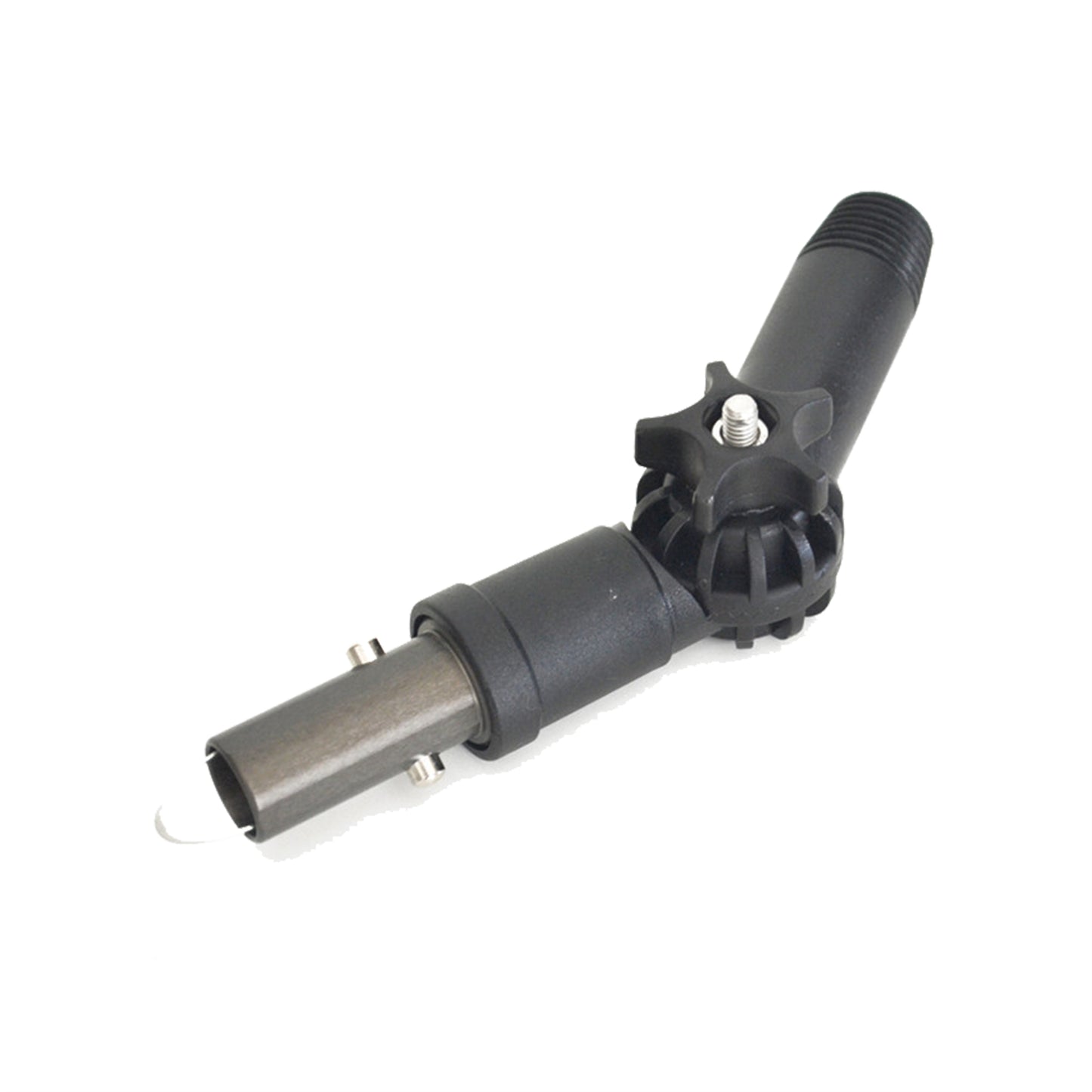 Vinkeladapter justerbar. Brug din normale teleskopstang til vandgennemløbs / vandførende børster og udstyr