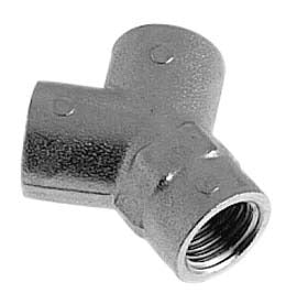 Y-Stykke Forniklet messing