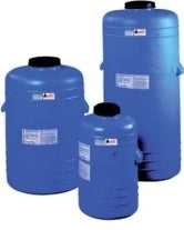 300 liter drikke-vandtank diam.58cmxH129cmRPV-blå lodrette