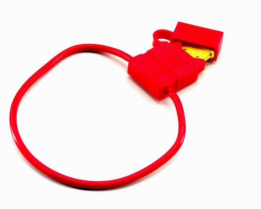 12 volt vandtæt fladsikringsholder med ledning.