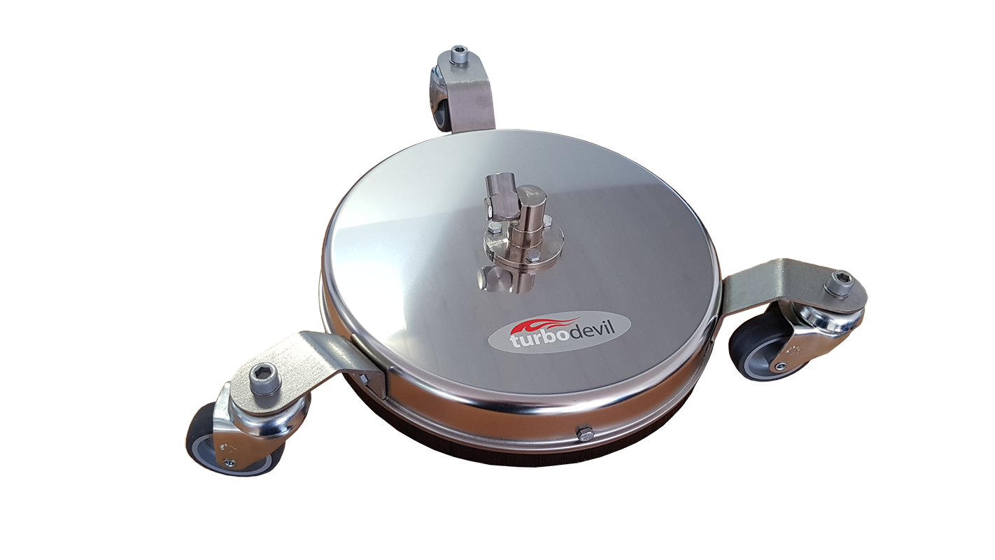 TB300 Overfladerenser Ø30cm, Rustfri stål med gummi læber