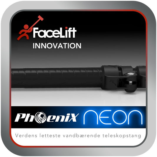 9,1 m PhoeniX NEON² Superlet Kulfiber Teleskopstang Carbon 45-55 Facelift Carbon Glasfiber Facelift  vandførende teleskopstænger pole-systems-vandførende hybrid kulfibe Neon 22 Neon 45