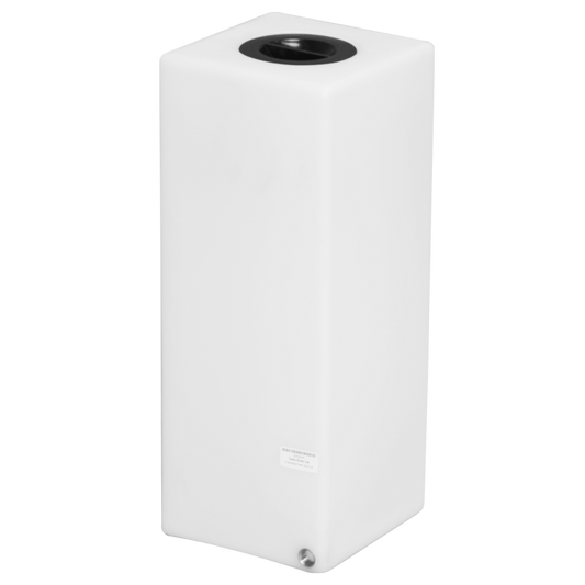 Tank tårntank 35 liter Tower plastank til opbevaring Vandret Vandtank sektionsopdelt lodret flad sort låg Ventileret polyethylen professionel kvalitet Vandbeholder plast  til-rentvandsanlæg