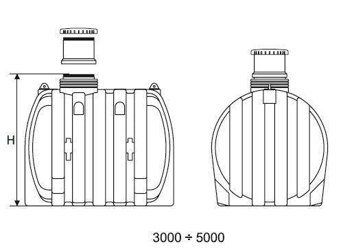 Jordtank 3000 Liter