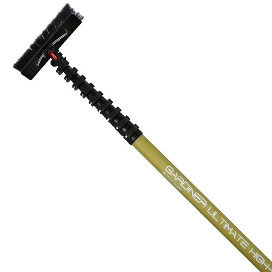 Gardiner Ultimativ teleskopstang med vandtilførsel Gardiner Ultimate High-Reach Hi-Mod kulfiber Teleskopstang fra 13,85m