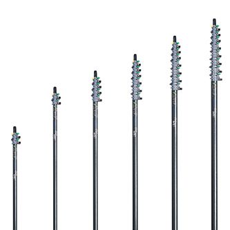 nLite One Glasfiber Teleskopstang m. vandgennemløb, 1,50 - 8,70 m