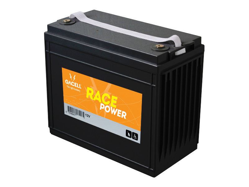 12 volt 135 ah AGM forbrugsbatteri race power Gacell batterier
