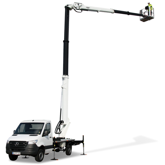 Lift udlejes Versalift 24 meter monteret køretøj, Mercedes Sprinter