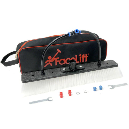 Vandfoerende boerste 40cm med 4 dyser til teleskopstang