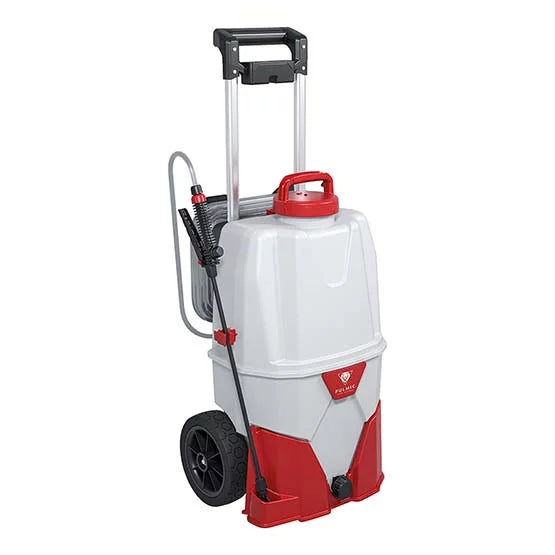 Trolley 35 liter til  vinduespolering med teleskopstang, soft-wash, edderkoppebehandling m.m
