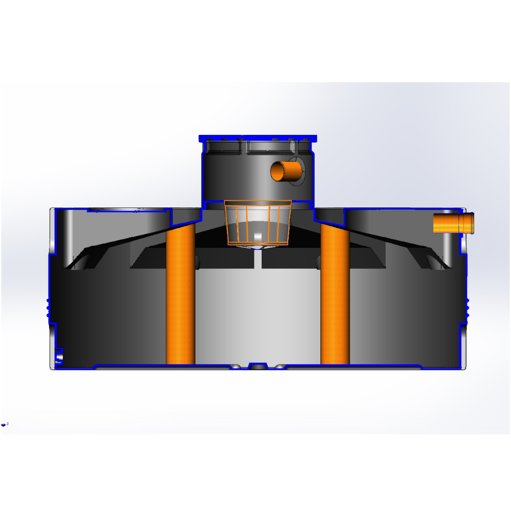 Vandtank 3000 liter til underjordisk installation