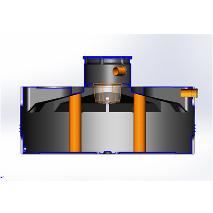 Vandtank 3000 liter til underjordisk installation