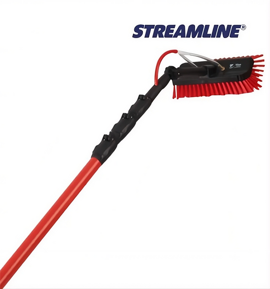 Glasfiber teleskopstang med indvendig slange.