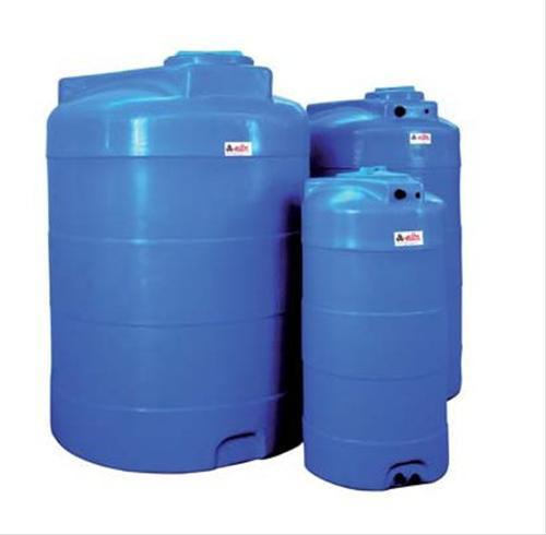 300 Liter rund RPV-blå lodrette vandtanke drikke - vandtank diam. 63cmxH117cm