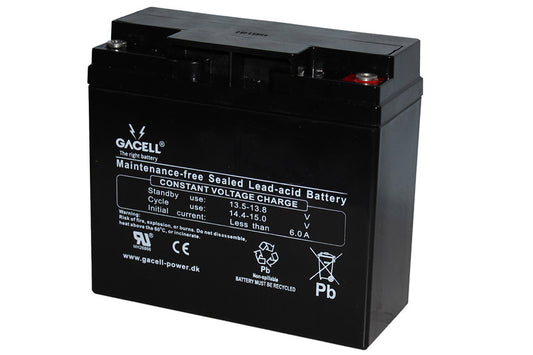 12 volt 18 ah AGM forbrugsbatteri