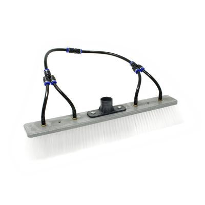 Vandfoerende boerste til teleskopstang