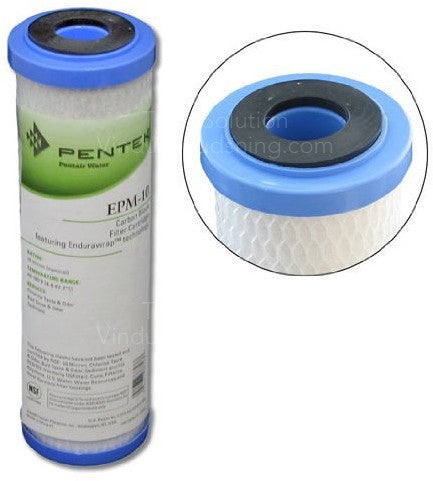 5 Mikron 2,5" x 10" Pentek EP-10 Kulfilter til vandrensning